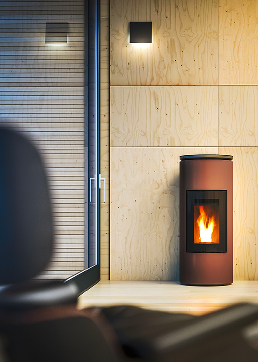 Designer pellet stove Mood MCZ