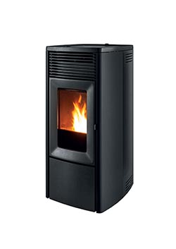 EGO - Idrostufa a pellet in acciaio, certificata 5 stelle ariapulita, 8 e 12 kW