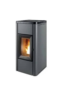 GHEA - Economische pelletkachel 6 kW, geventileerd met luchtdichte structuur, gecertificeerd met 4 en 5 sterren.